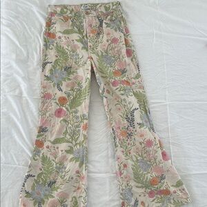 Wrangler Floral Denim High-Rise Flare Jeans